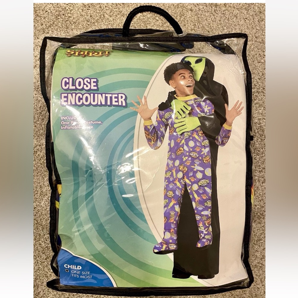 Spirit Halloween Close Encounter Alien Abduction Kids Costume Unisex One Size